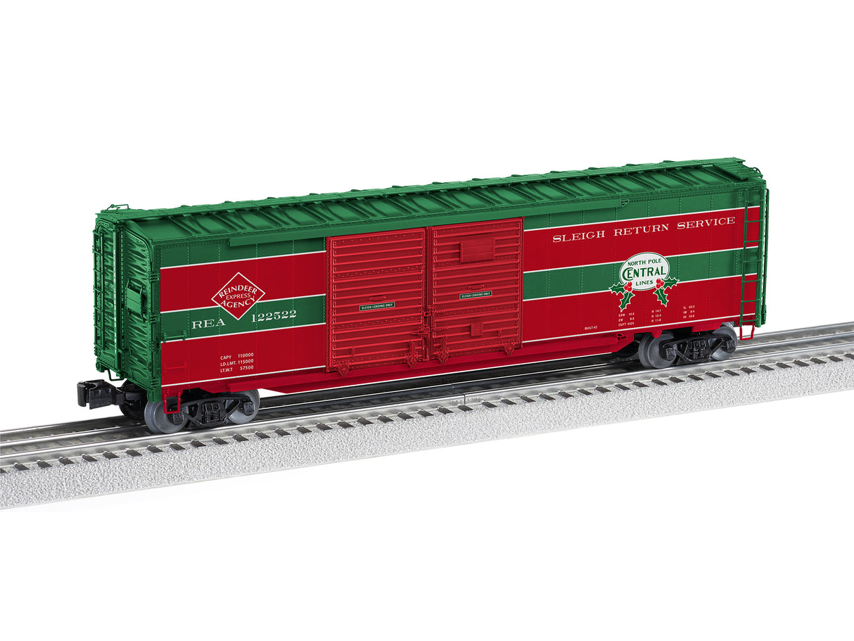 Lionel North Pole Central End Door Boxcar - LNL2226990