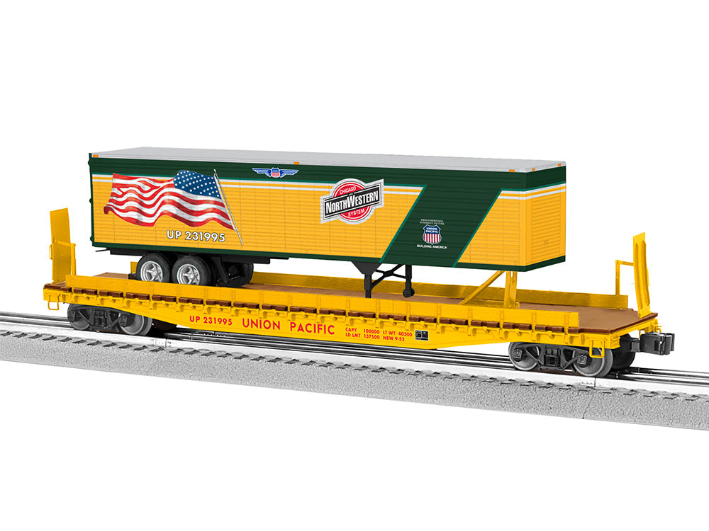 O UP CNW Heritage TOFC Flatcar - LNL2326010