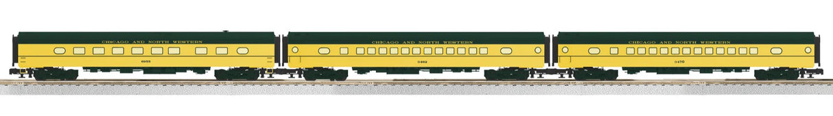 Lionel 2427470 Chicago & Northwestern (CNW) 18'' Aluminum 3 Pack