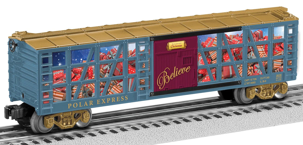 Lionel O RTR THE POLAR EXPRESS Present Transport Car