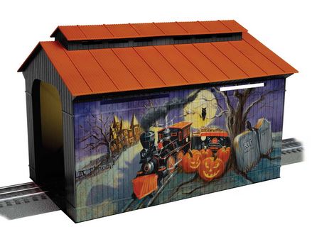 Lionel O RTR Angela Trotta Thomas Halloween Covered Bridge