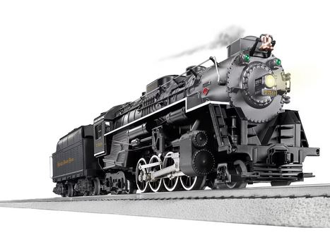 Lionel O 2-8-4 Berkshire - 3-Rail w/Sound & LionChief(R) 2.0 Remote & Bluetooth -- Nickel Plate #759 (black, graphite)
