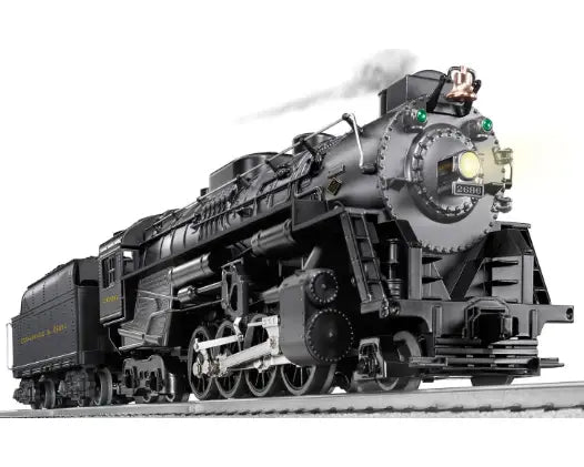 Lionel O 2-8-4 Berkshire - 3-Rail w/Sound & LionChief(R) 2.0 Remote & Bluetooth -- Chesapeake & Ohio #2696 (black, graphite)