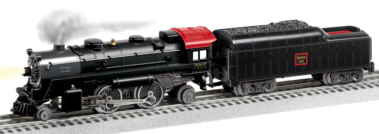 Lionel O RTR LC Burlington LionChief 2-4-2 Locomotive #3007