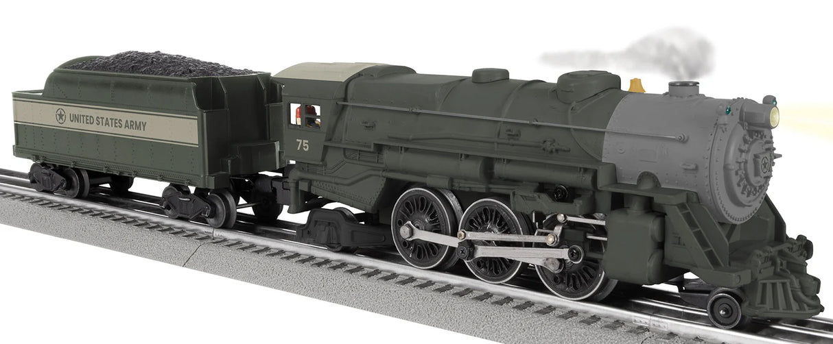 Lionel O RTR LC US Army Lionchief VSR 2-6-2 Prairie Locomotive #75