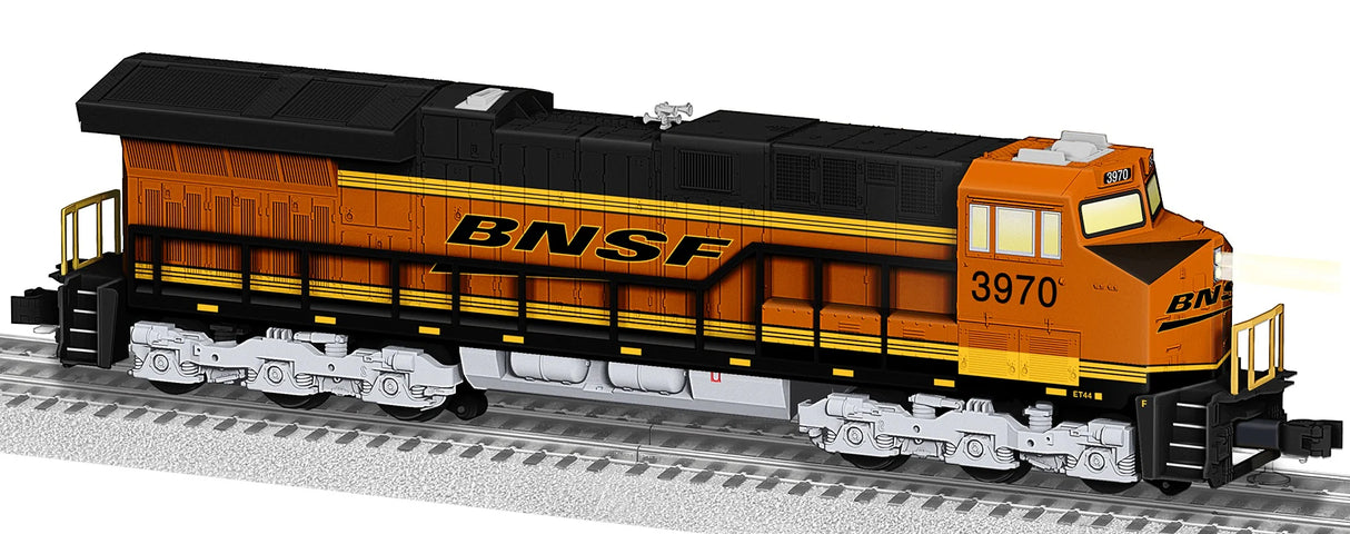 Lionel 2445170 GE ET44AC - 3-Rail - LionChief(R) Plus 2.0 Sound and Control -- BNSF Railway #3970 (orange, black yellow, Wedge Logo)