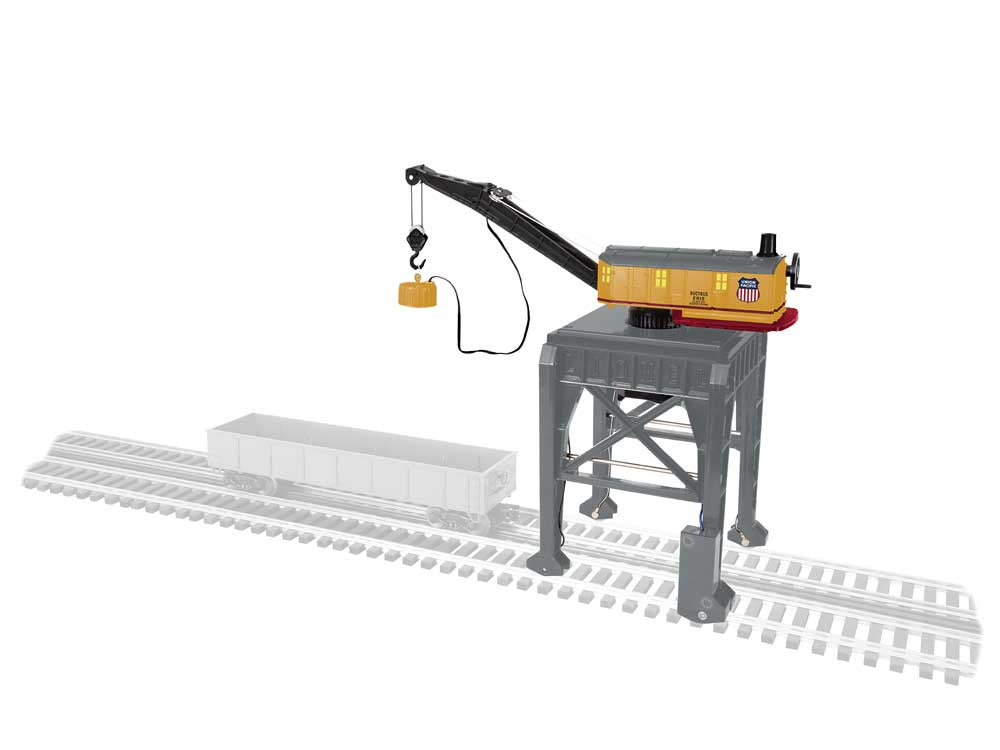 Lionel 2529030 Gantry Crane - Command Control -- Assembled - Union Pacific #18062 (gray, yellow, black, red)