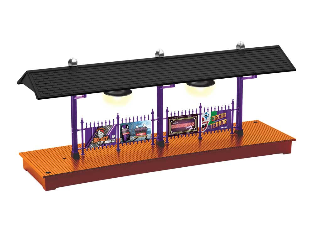 Lionel 2529100 Station Platform w/LED Lights -- Kit - Halloween 12 x 3-3/8 x 5" 30.5 x 8.6 x 12.7cm Long