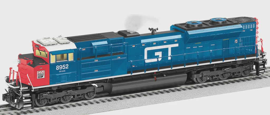 Lionel 2533171 EMD SD70M-2 - 3-Rail w/Legacy Sound, Control & Smoke -- Canadian National #8952 (Grand Trunk Western Heritage, blue, red, white)
