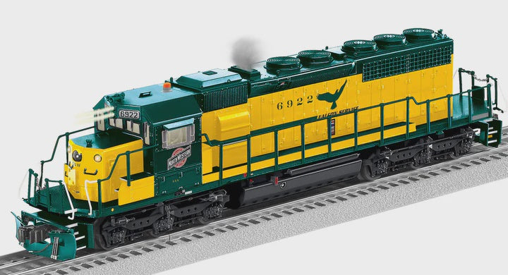 Lionel 2533402 EMD SD40-2 - 3-Rail w/Legacy Sound, Control & Smoke -- Chicago & North Western #6922 (yellow, green, Falcon Service)