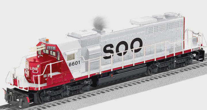 Lionel 2533432 EMD SD40-2 - 3-Rail w/Legacy Sound, Control & Smoke -- Soo Line #6601 (white, red, black)