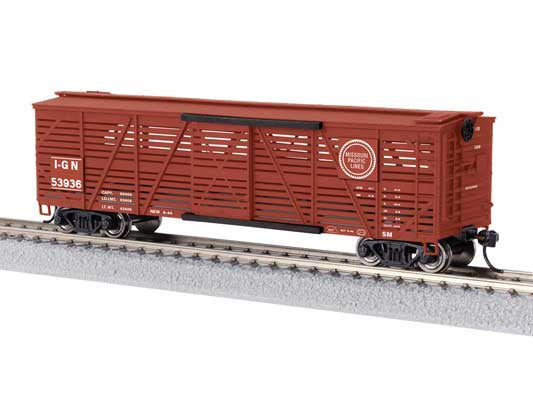 Lionel HO 40' Stock Car w/Cow Sounds - Ready to Run -- Missouri Pacific I-GN #128091 (Boxcar Red)