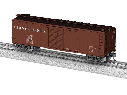 Lionel HO 40' Steel Flat-End Boxcar - Ready to Run -- Lionel Lines #1900 (Boxcar Red)