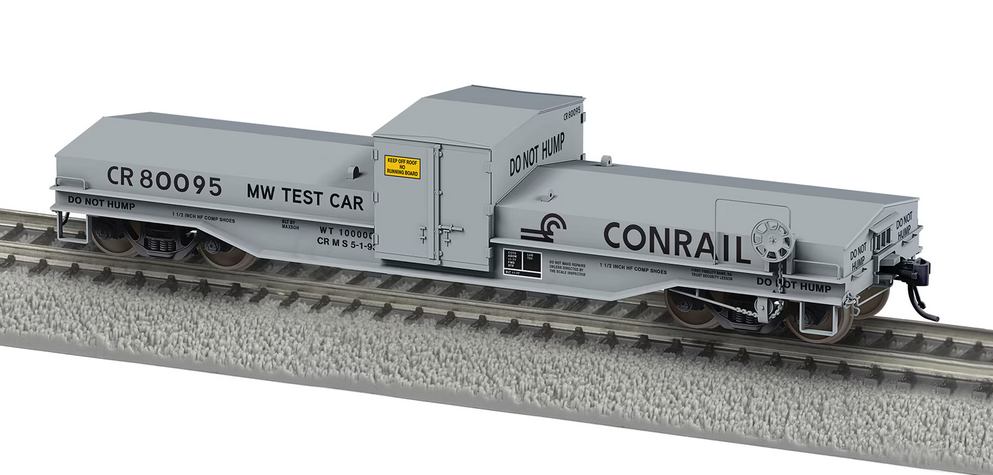 Lionel HO Maxson Scale Test Car - Ready to Run -- Conrail #80095 (MOW gray)
