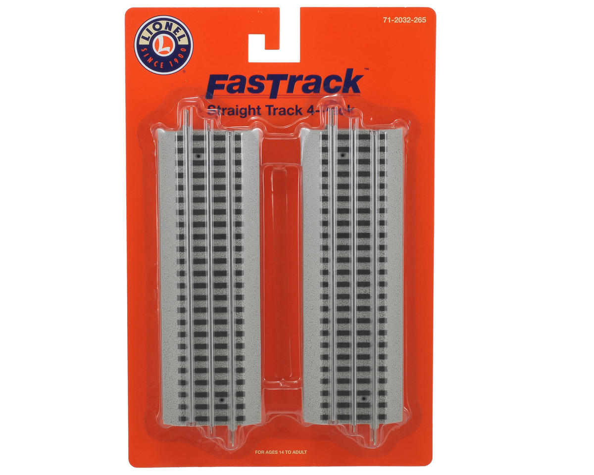 Lionel 6-12032 O FasTrack 10" Straight (4) - LNL612032