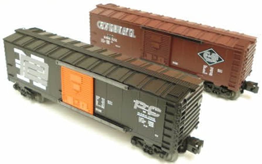 Lionel 6-29286 Overstamped Conrail/Reading & PC/NH Boxcars 2-Car Set - LNL629286
