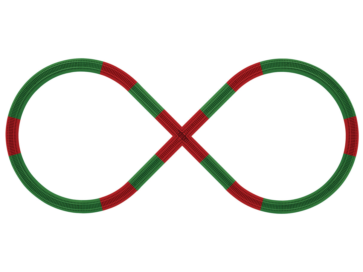 American Flyer 6-49889 FasTrack Figure 8 Add-On Track Pack