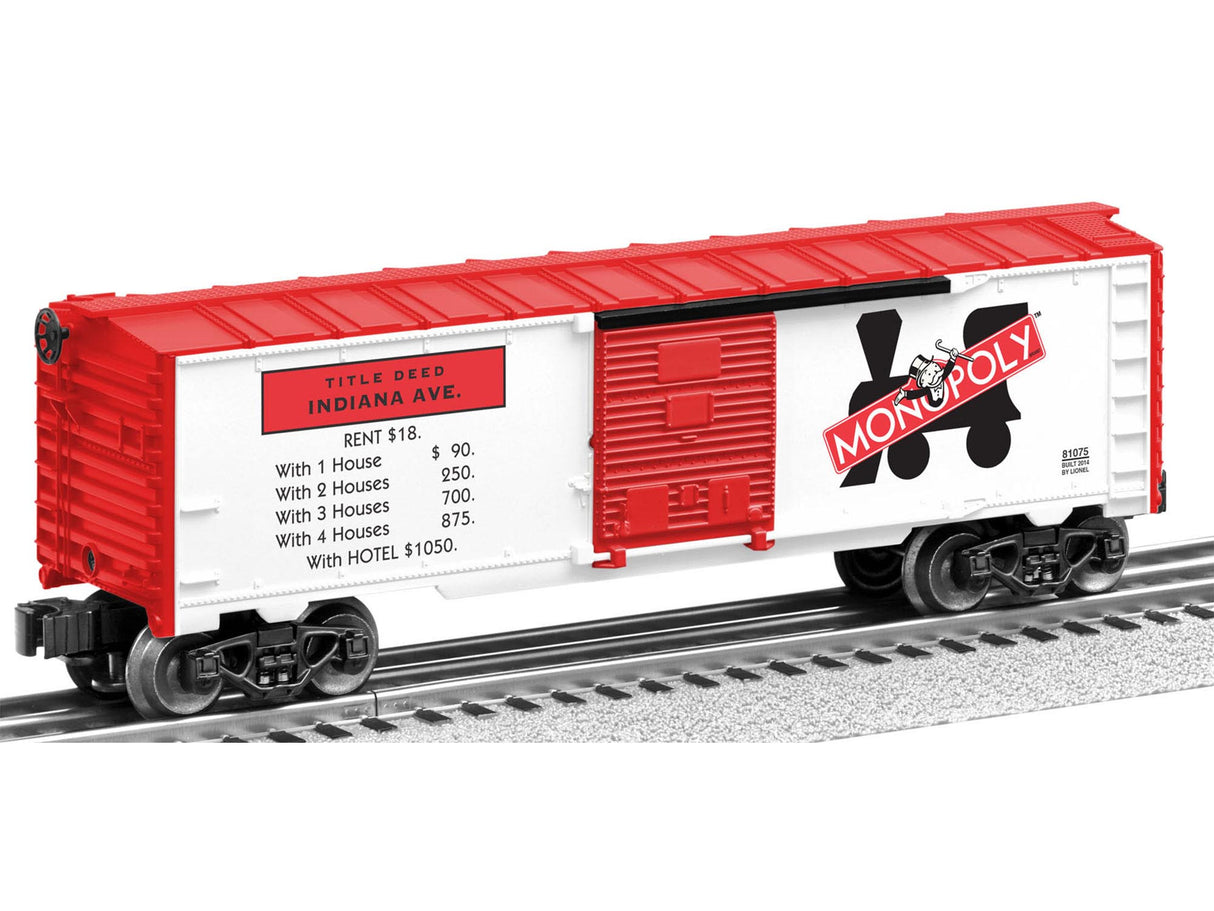 Lionel MONOPOLY BOXCAR 2-PACK - LNL681073