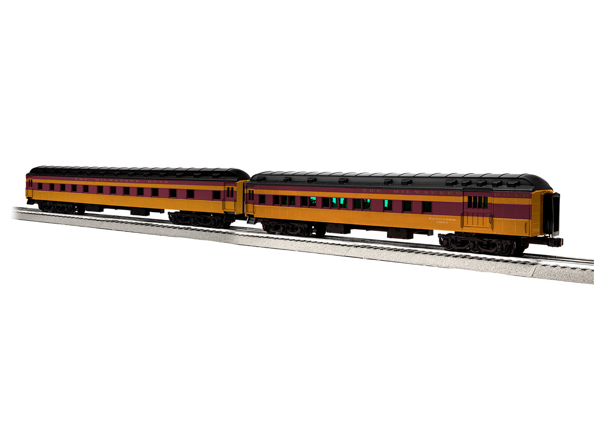 Lionel O 18'' Hvywt. 2pk Milw.Rd. Columbian Combine/Sleeper - LNL85351