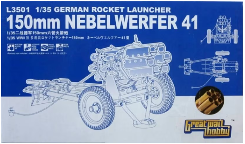 Lion Roar Models 1:35 150mm Nebelwerfer 41, German Towed Rocket Artillery