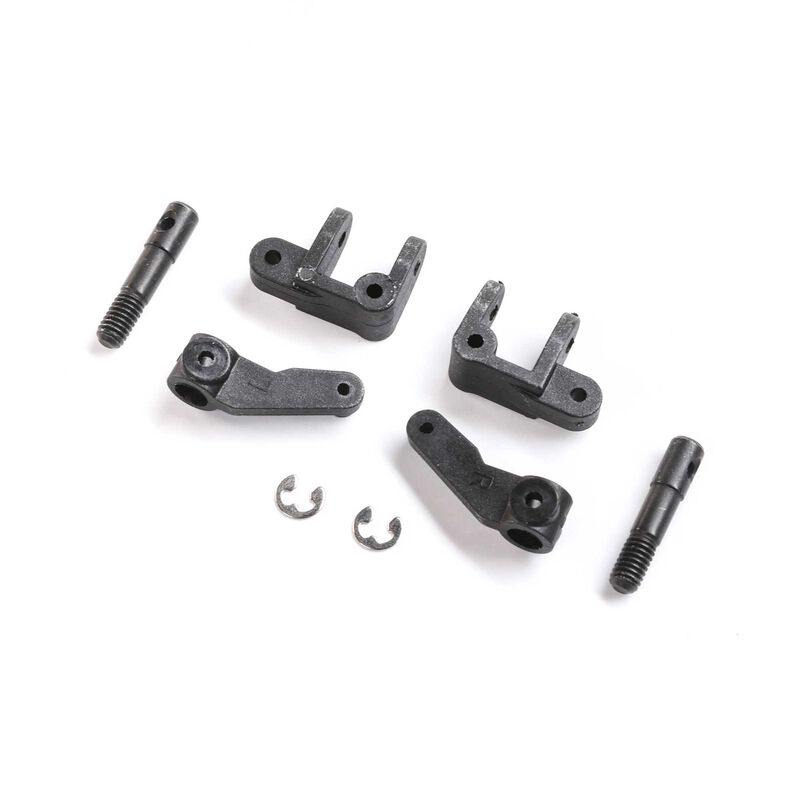 Losi Spindle, Caster Block, Front Axle Set: Mini JRX2 - LOS214021