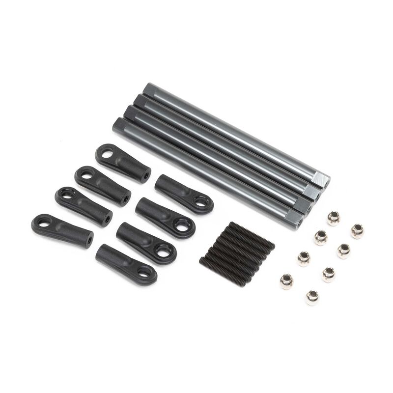Losi Lower 4-Link Bar Set, 15" Wheelbase (4): LMT Mega - LOS244012