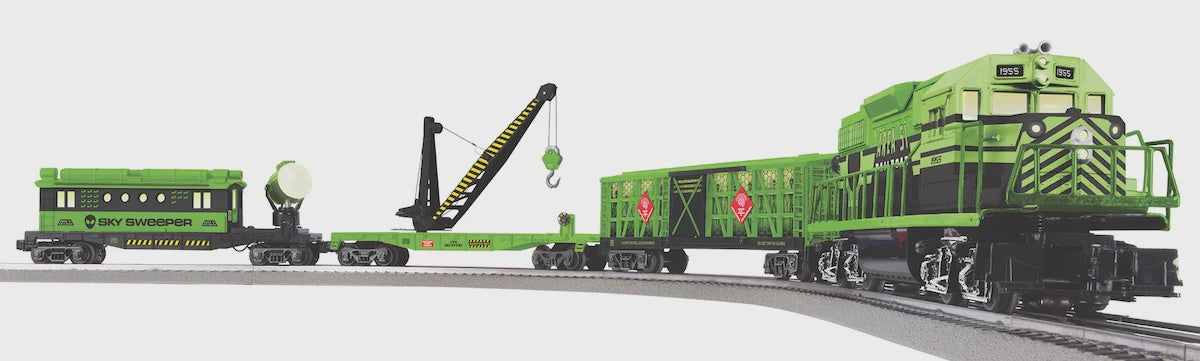 Lionel 2523010 Area 51 UFO Recovery Set - 3-Rail - LionChief Sound & Control -- GP38, 3 Cars, FasTrack Oval, LionChief Remote, Power Supply