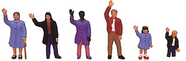 Model Power O PEOPLE WAVING 6PC - MDP6182