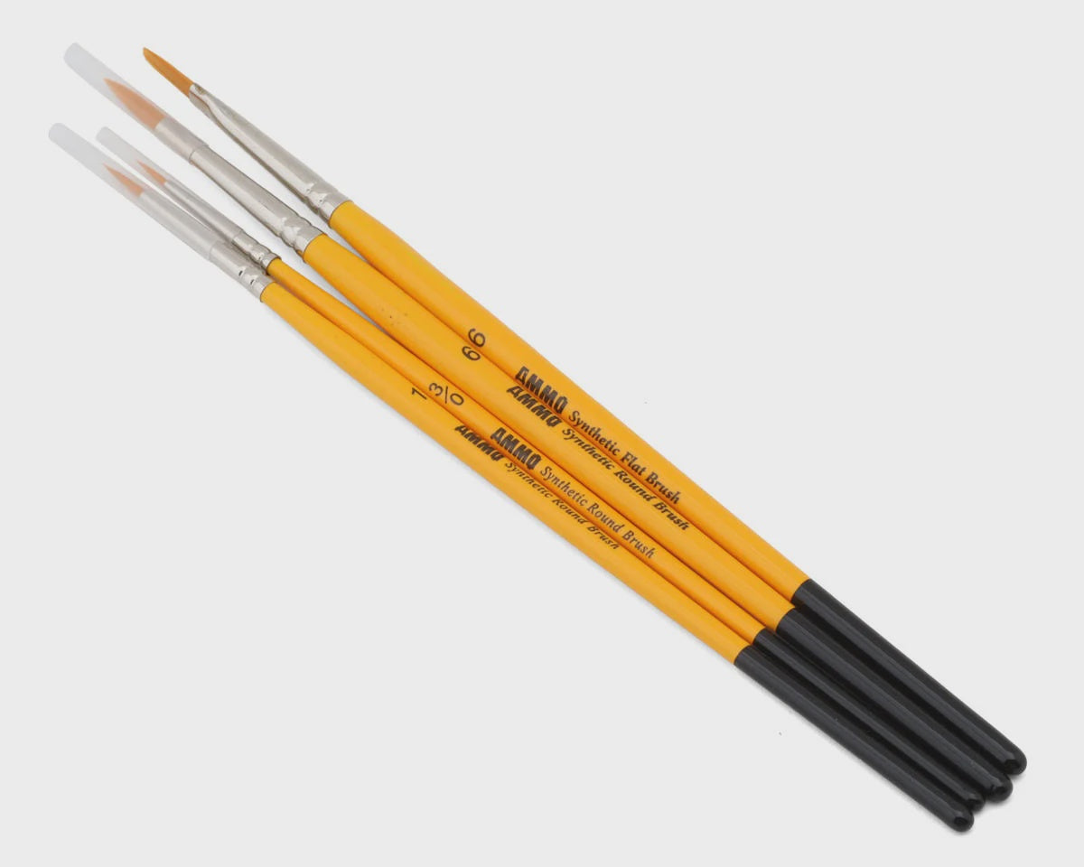Ammo By Mig Dioramas & Scenic Synthetic Paint Brush Set