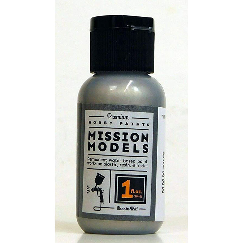 Mission Models Silver 1oz Water Based Acrylic Paint - MIOMMM006