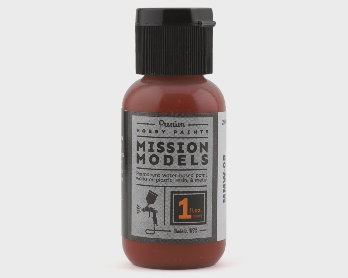 Mission Models Standard Rust 1oz Water Based Acrylic Paint - MIOMMW005
