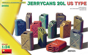 WWII US Jerry Cans 20L (12) 1/24 MiniArt
