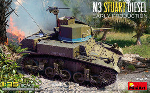 WWII M3 Stuart Diesel Early Production Tank 1/35 MiniArt