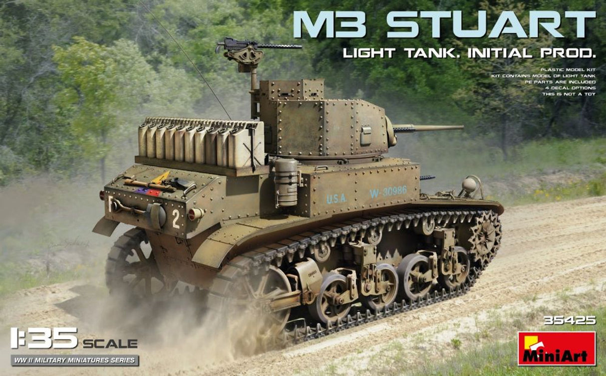 MiniArt 1/35 WWII M3 Stuart Initial Production Light Tank
