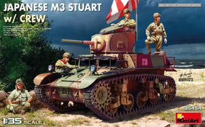 WWII Japanese M3 Stuart Tank w/5 Crew 1/35 Miniart Models