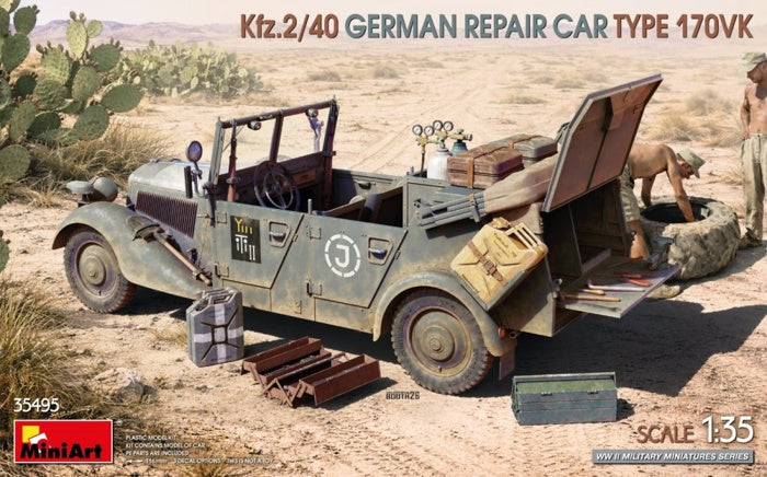 1/35 Miniart KFZ.2/40 GERMAN REPAIR CAR TYPE 170VK Plastic Model Kit