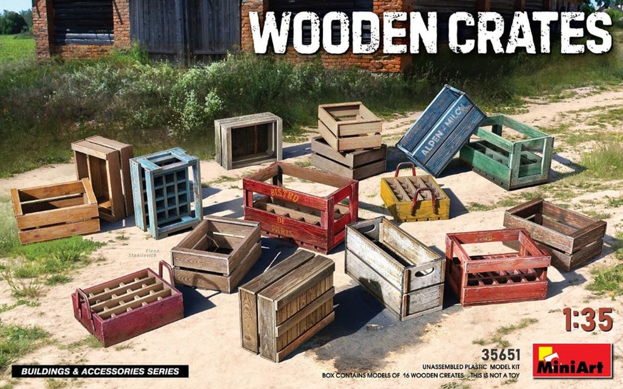 1/35 WOODEN CRATES (16)