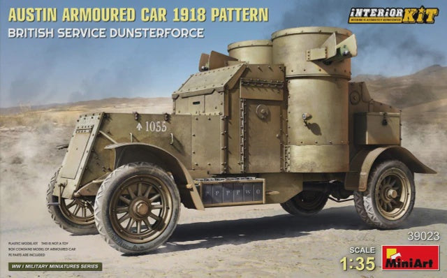 1/35 WWII 1918 Austin British Service Dunsterforce Armored Car w/interior