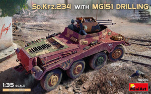 SdKfz 234 Armored Vehicle w/MG151 Drilling 1/35 Miniart Models