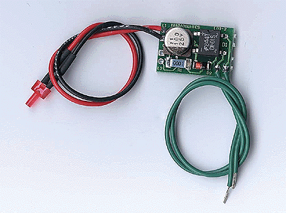 Flasher/Beacons (PC Board measures 1-3/8 x 1/2 x 1/8" 3.4 x 1.2 x .3cm) -- Rear End Warning Flasher (EOT/FRED) w/1.5mm Red LED Use w/9-14V AC or DC