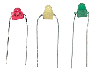 Micro Mini Light Emiting Diodes (LEDs) - 1/16" 1.5mm Diameter -- 6 Each; Red, Green, Yellow pkg(18)