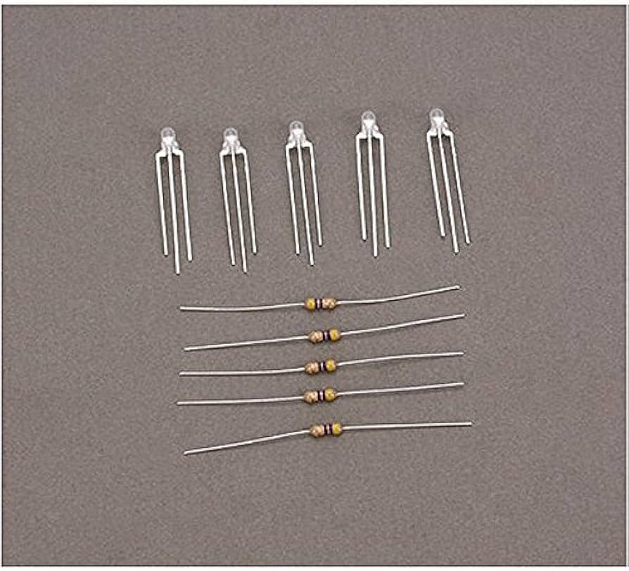 Bi-Directional Light Emiting Diodes (LEDs) - 1/8" 3mm Diameter -- Red/Green - 3 Leg Style