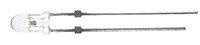 Standard Light Emiting Diodes (LEDs) 1/8" 3mm Diameter -- White pkg(5)