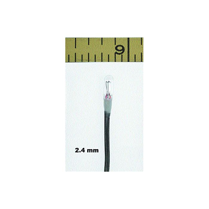 Miniatronics Micro Miniature Lamps - 16V 30mA 2.4mm Diameter - Clear -- pkg(10) - MNT1801610