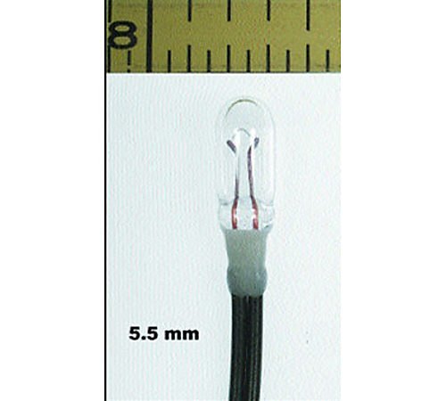 Miniatronics Micro Miniature Lamps - Sub Miniature 6V 40mA 5.5mm Diameter - Clear -- Package of 10 - MNT1801810