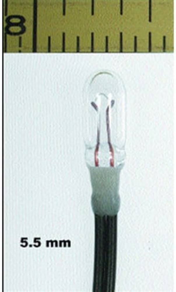 Miniatronics Micro Miniature Lamps - Sub Miniature 12V 50mA 5.5mm Diameter - Clear -- Package of 10 - MNT1802410