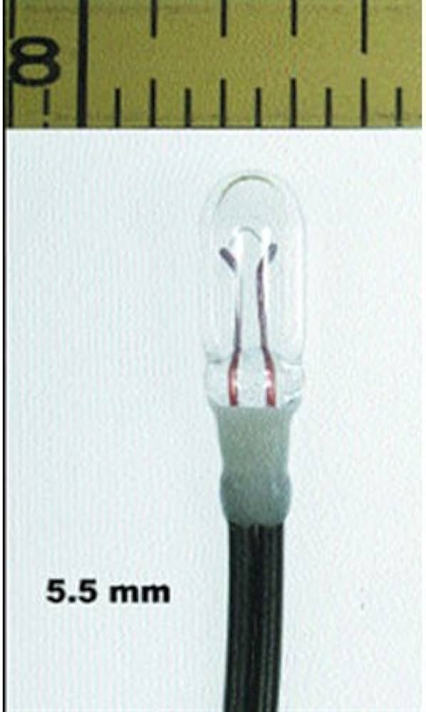 Miniatronics Micro Miniature Lamps - Sub Miniature 14V 80mA 5.5mm Diameter - Clear -- Package of 10 - MNT1802810