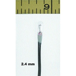 Miniatronics Micro Miniature Lamps - 1.5V 40mA 2.4mm Diameter - Clear -- Package of 20 - MNT1820120