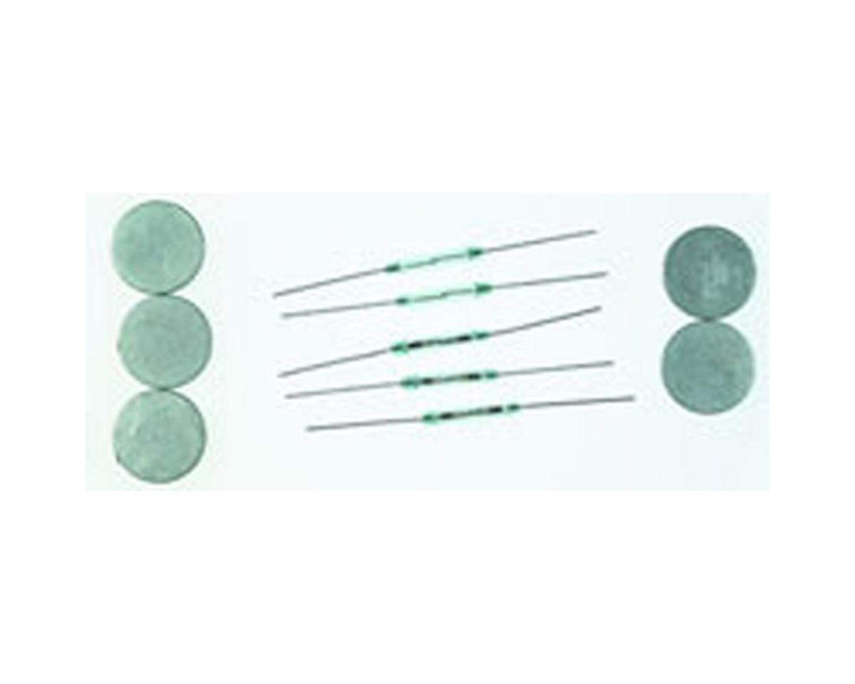 Miniatronics Magnetic Reed Switches -- HO - For Train Detection Systems 5 Sets of Switches & Magnets (1 Amp) - MNT3205805