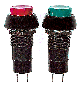 Switches -- Push Button SPST Momentary - Normally Open 1/2"